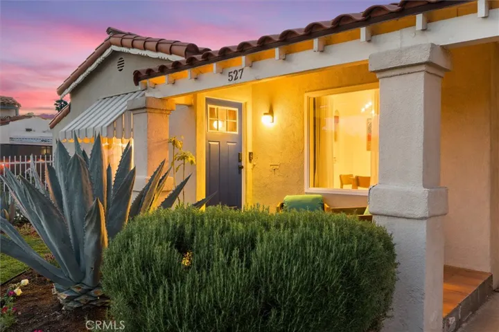 Front twilight patio