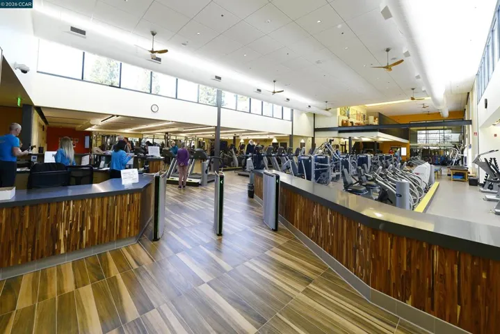 Inside the fitness center
