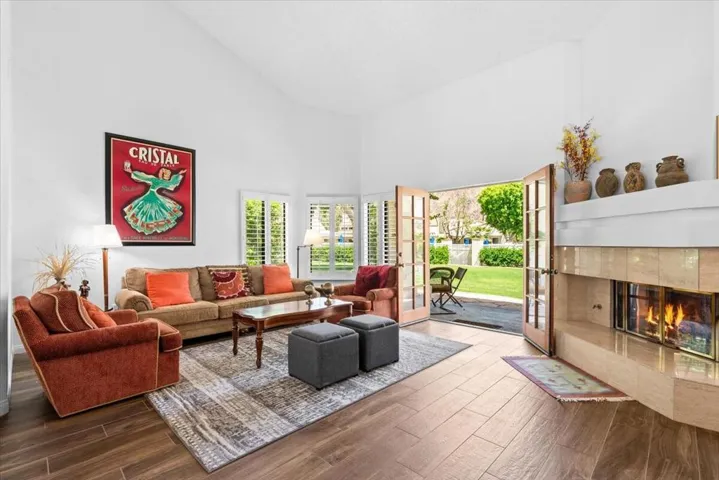 Open to green space.