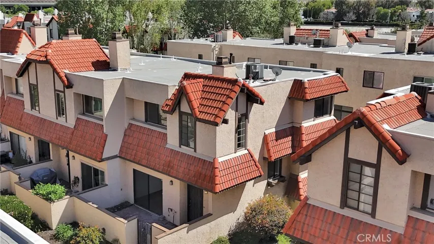 View of corner unit from above