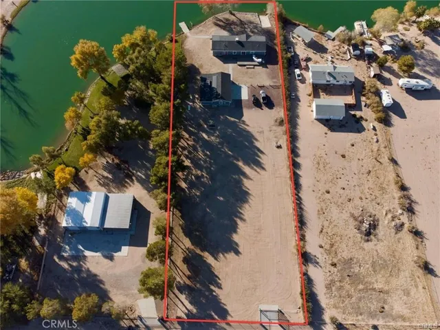 Aerial view of lot