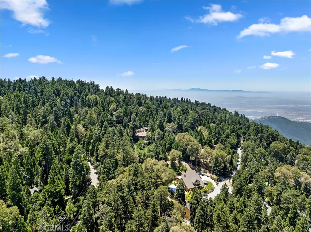 Drone photo above home