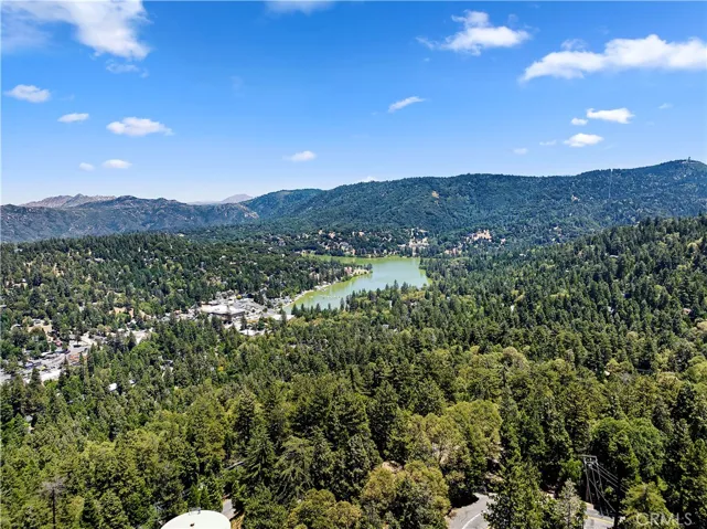 Drone photo above home