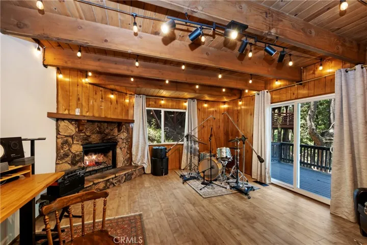 Family Room and Door to Second Deck