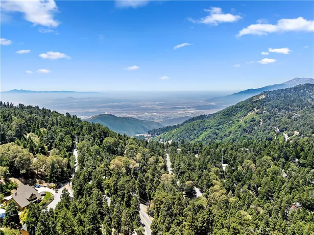 Drone photo above home