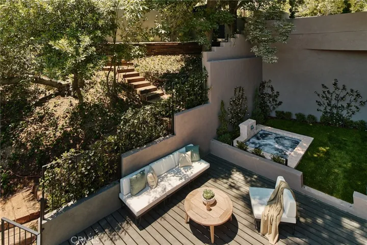 Balcony over looking pool/spa