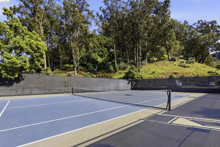 View of tennis court