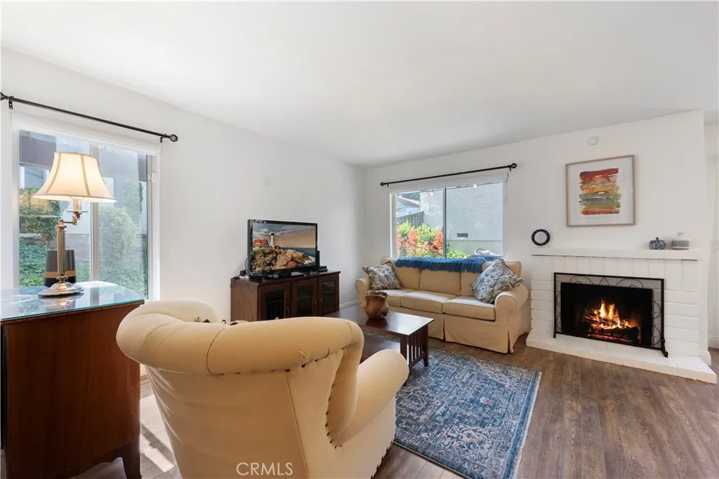 Living Room Area with Fireplace