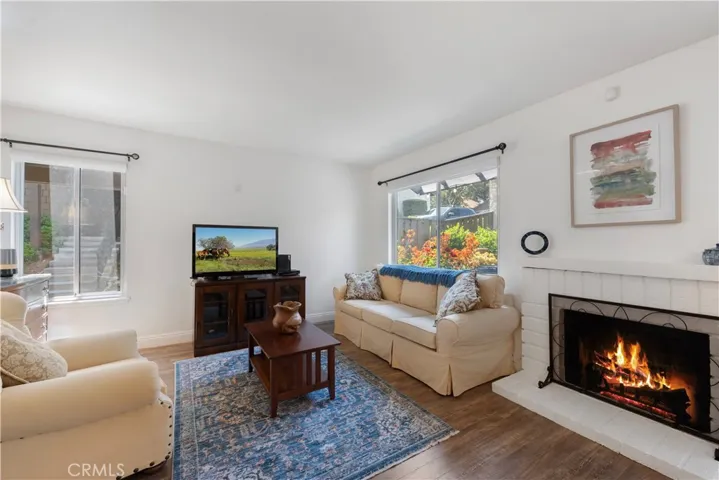 Living Room Area with Fireplace