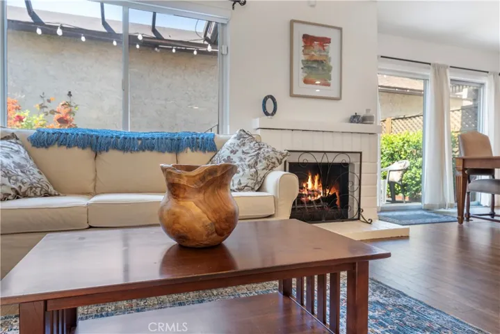 Living Room Area with Fireplace