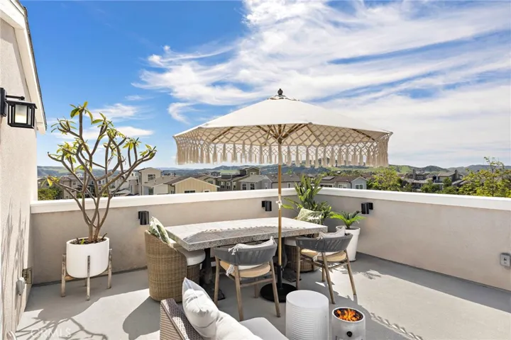 Open-air rooftop dining area offering a distinctive lifestyle experience.
