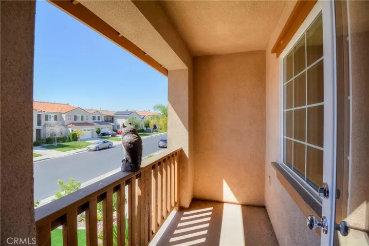 Front balcony from secondary bedroom