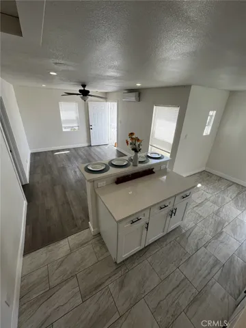 Spacious living, dining and kitchen
