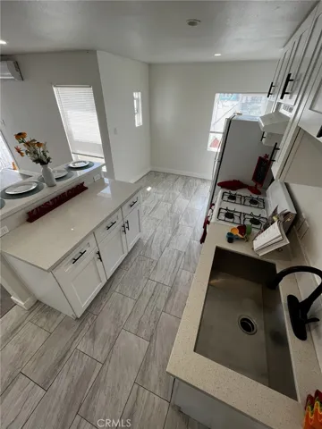 Huge kitchen and dining room