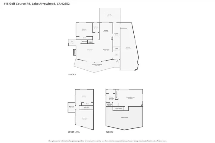 415 Golf Course, Lake Arrowhead, California 92352