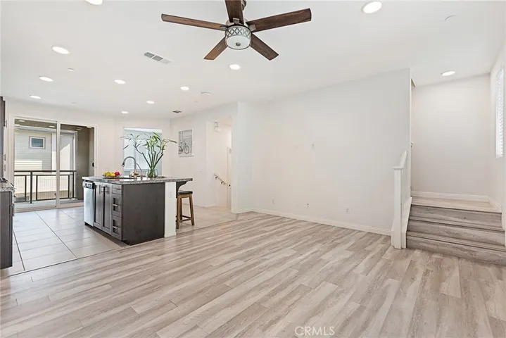 Great room open to kitchen