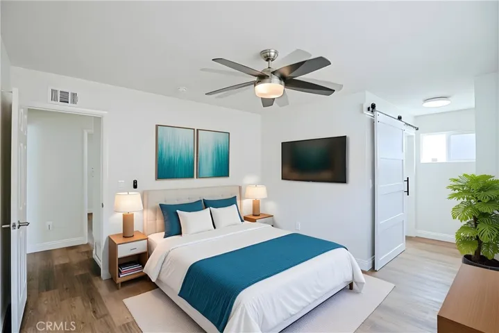 master bed virtual staged