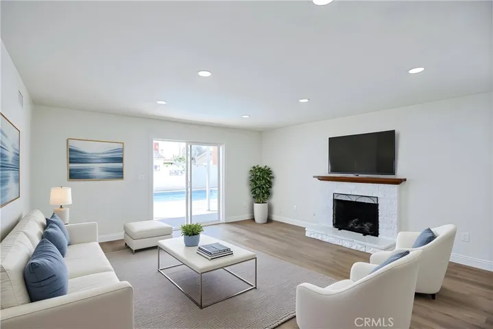 living room virtual staged
