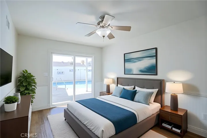 bed 1 virtual staged