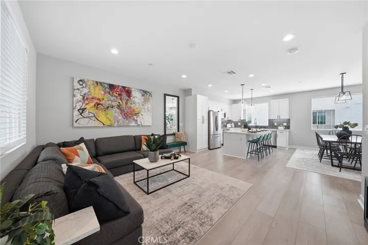 Main Level Great Room with high ceilings.