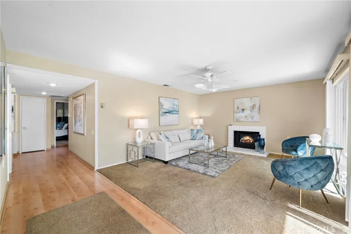 Fireplace digitally altered