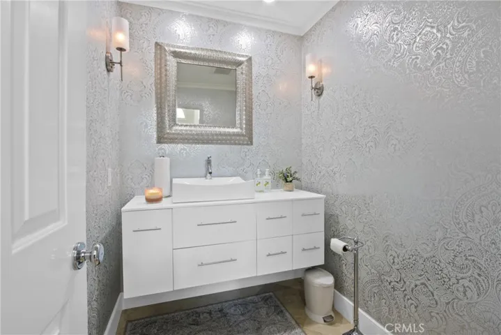 downstairs powder room