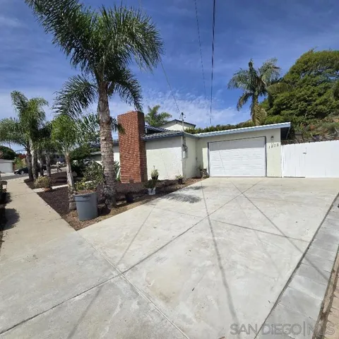 New concrete driveway