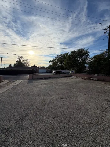 Large parking lot for tenants