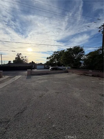 Large parking lot for tenants