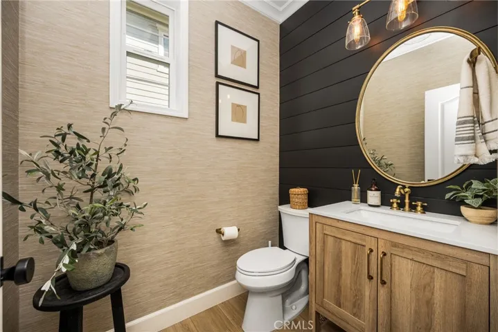 Main-floor powder room