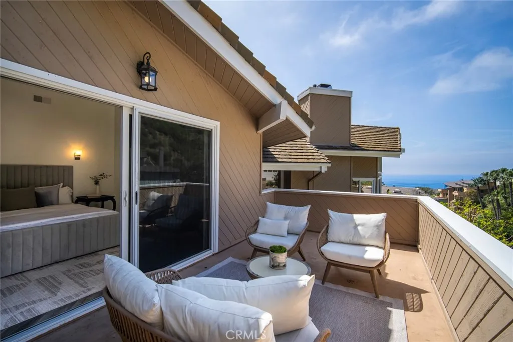 Ocean view terrace off of the primary suite