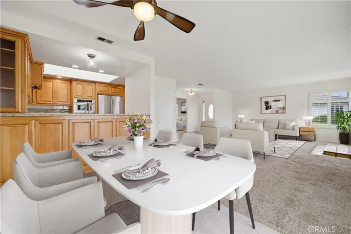Virtually Staged Dining Room