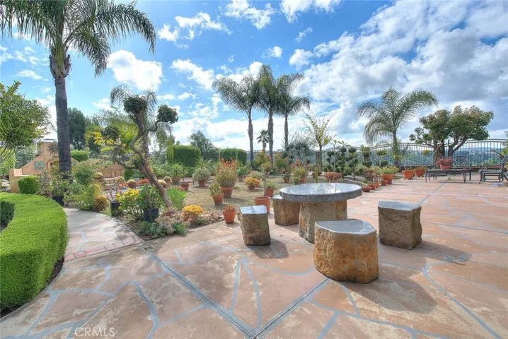 What a view!  The stone table and chairs are negotiable