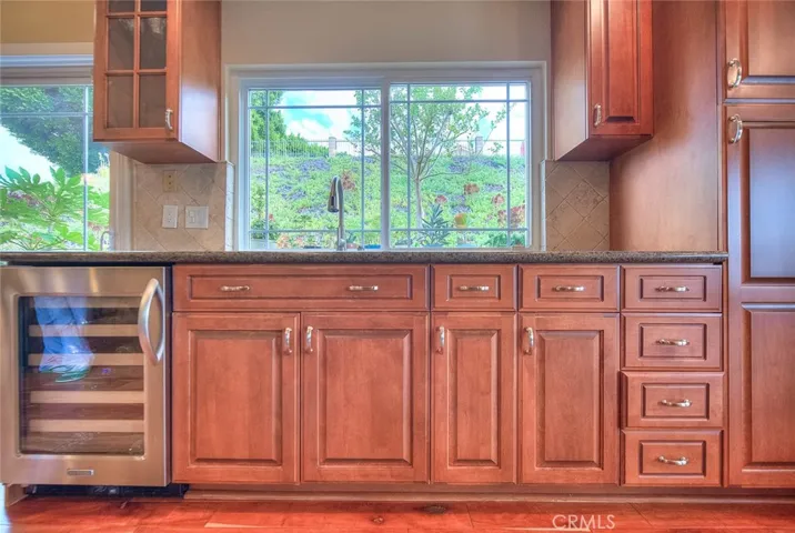 Beverage cooler in place of a dishwasher