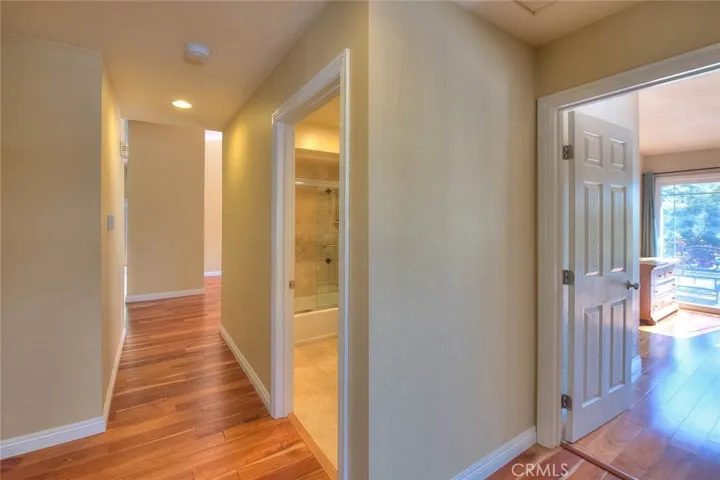Hallway to the bedrooms and bathrooms