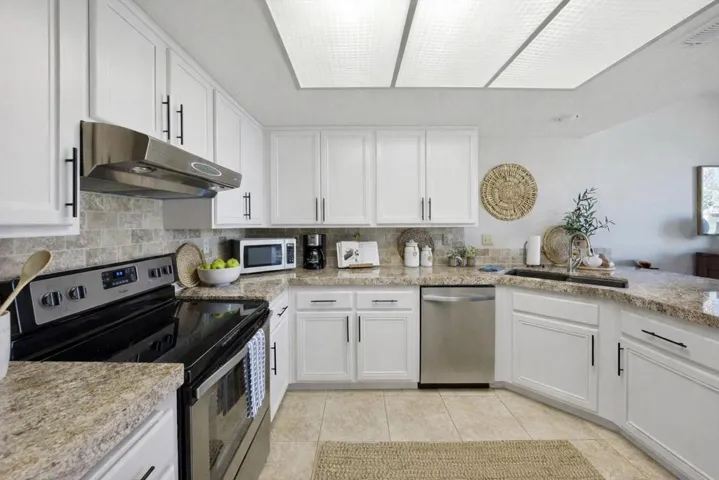 Modern kitchen with neutral tones