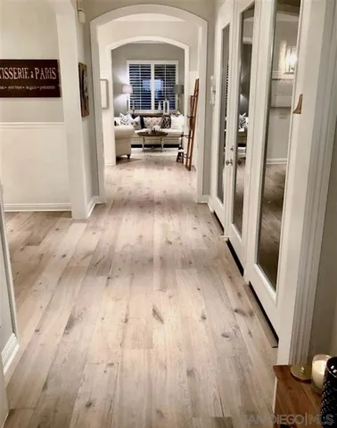 Hallway from entrance into living room