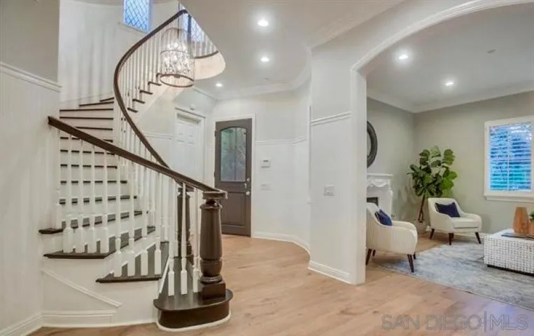 Entrance and stairs to second floor