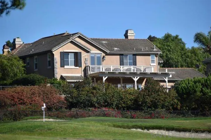 Rear view of the property from the golf course