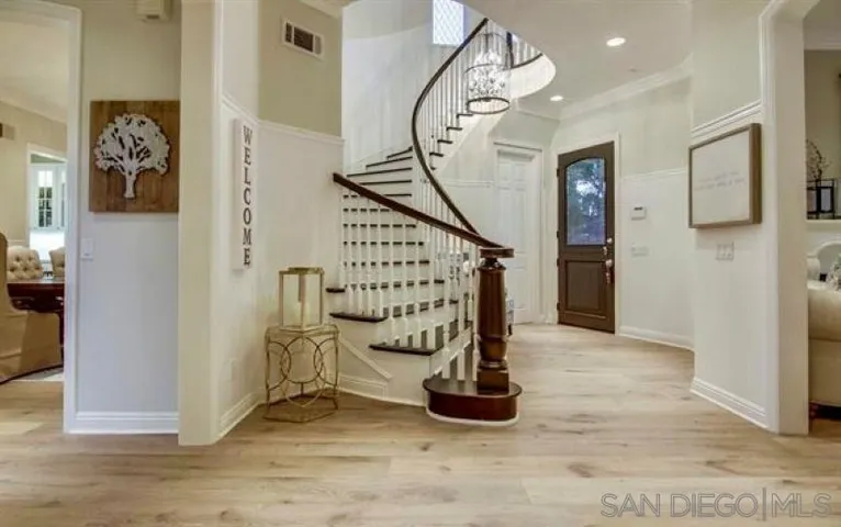 Entrance and stairs to second floor