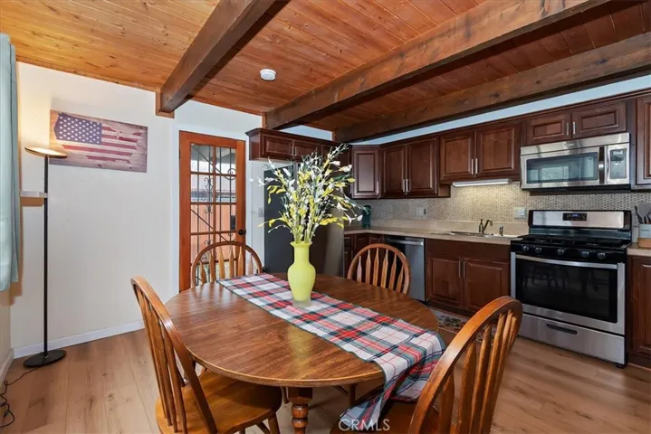 Dining and Kitchen.