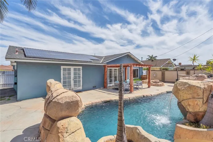 Rock Grotto with cascading Waterfalls