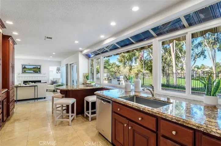 Kitchen is spacious and a great area for more than 1 cook in the kitchen