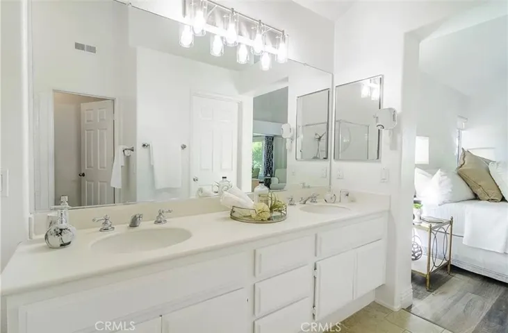 Primary Bathroom with double sinks