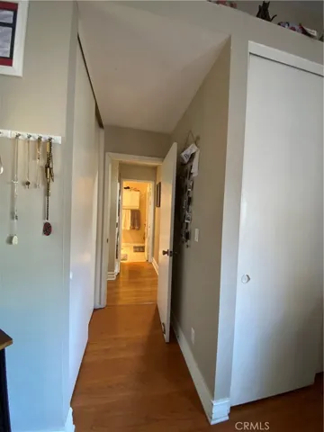 Another view from the downstairs bedroom, showing the second double closet in the room.