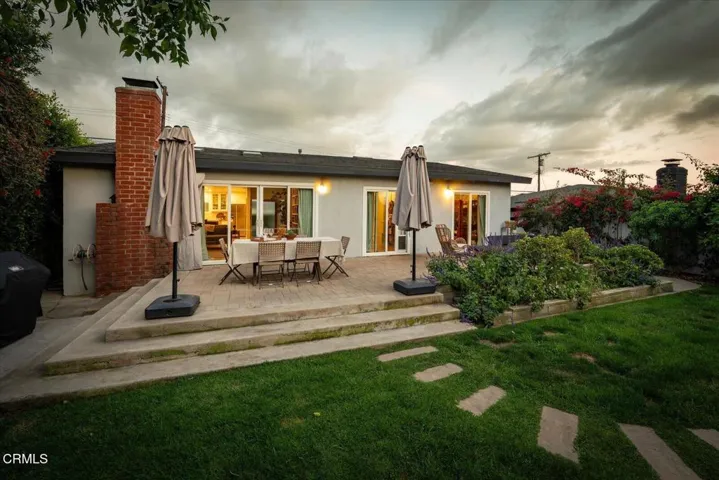 37-Back Yard at Twilight