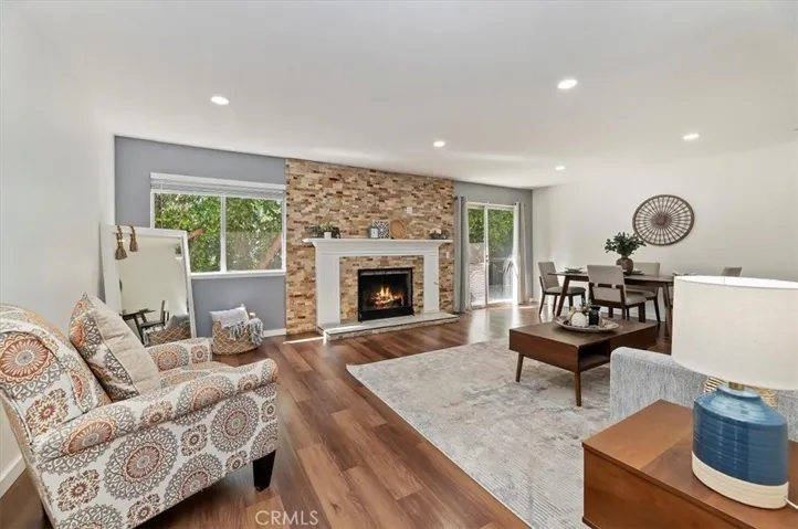 Living Room with Fireplace