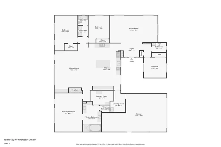 Functional floor plan with spacious layout