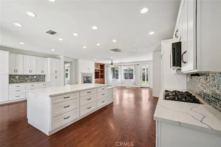 Designer kitchen with large center island
