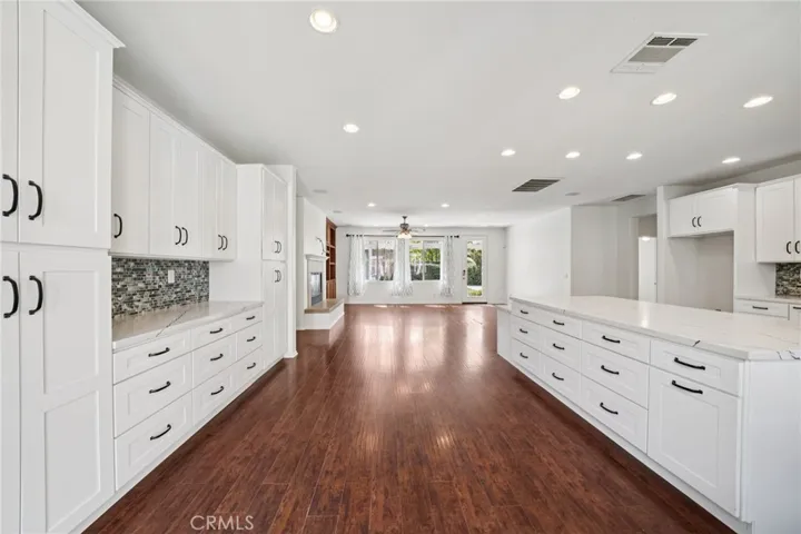 Spacious kitchen with modern finishes and storage